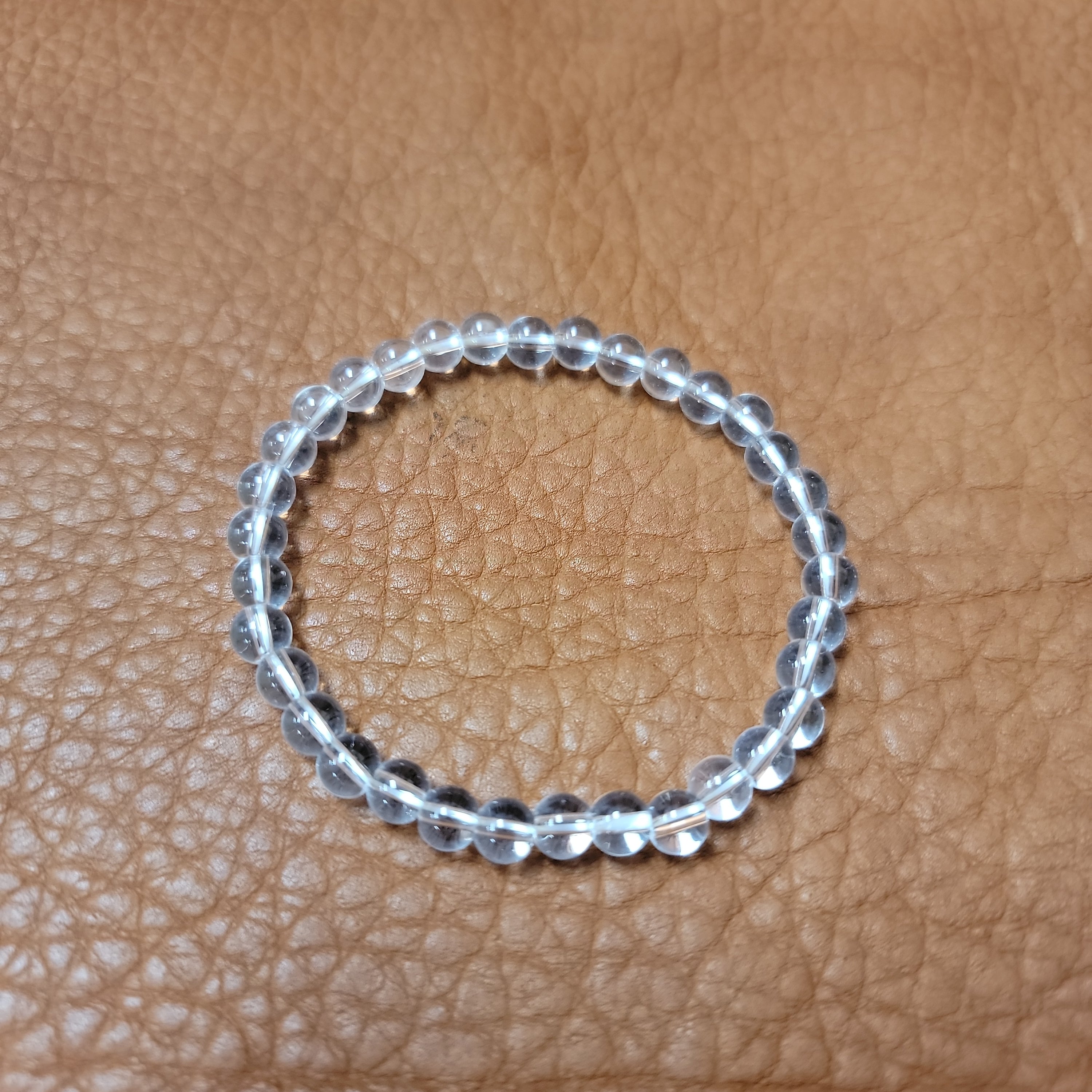 Quartz Crystal Bracelet 6mm Bracelet