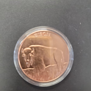 Copper Coin Bison .999 copper