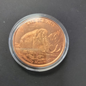 Copper Coin The Ice Age .999 copper