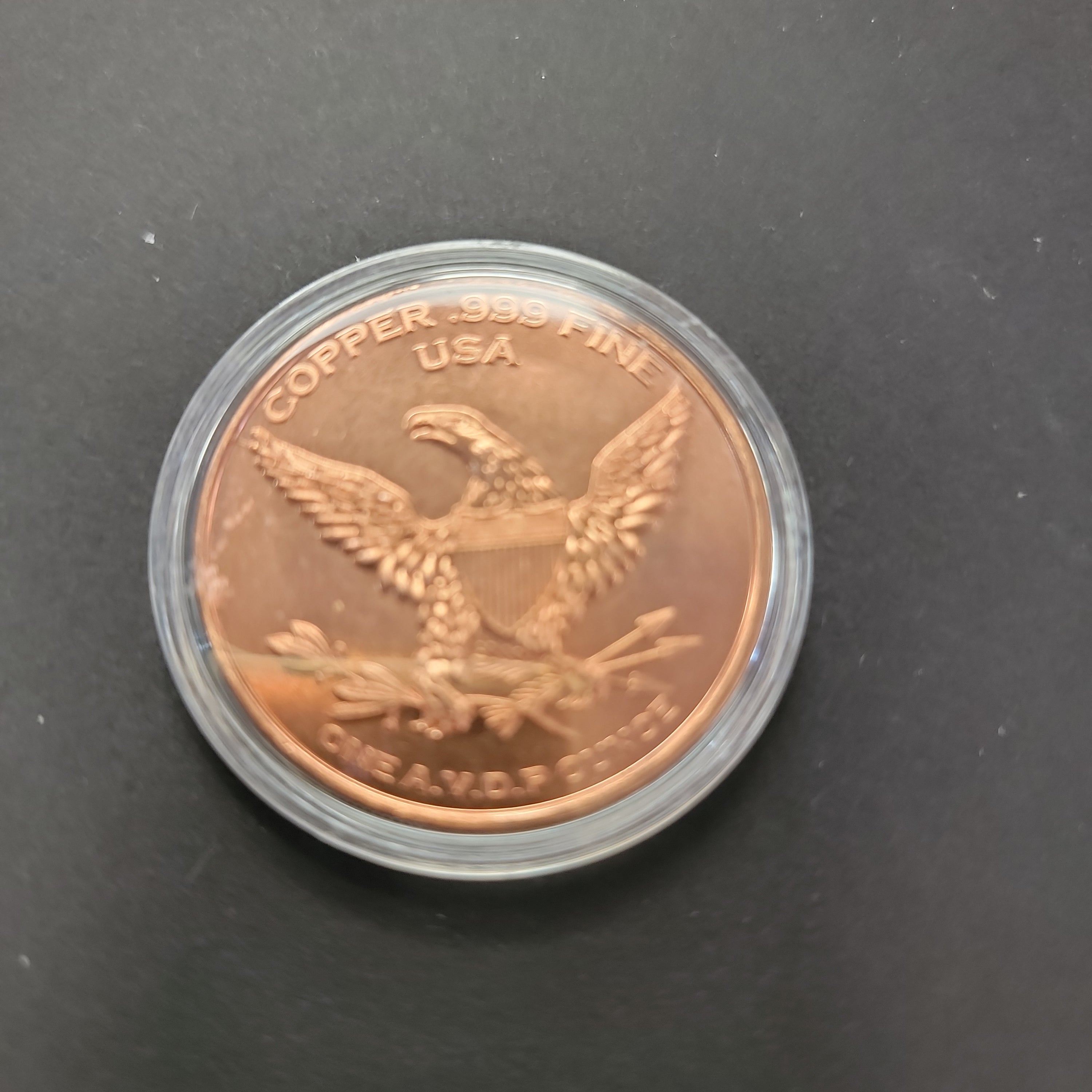 Copper Coin Don't Tread on Me  .999 copper