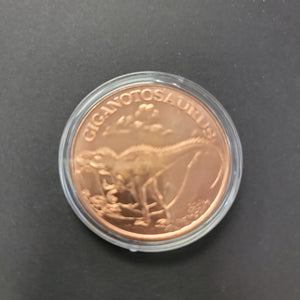 Copper Coin Giganotosaurus .999 copper
