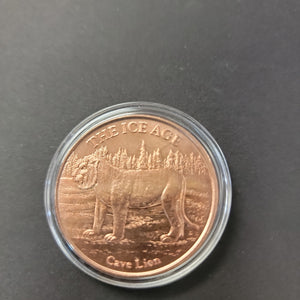 Copper Coin Cave Lion .999 copper