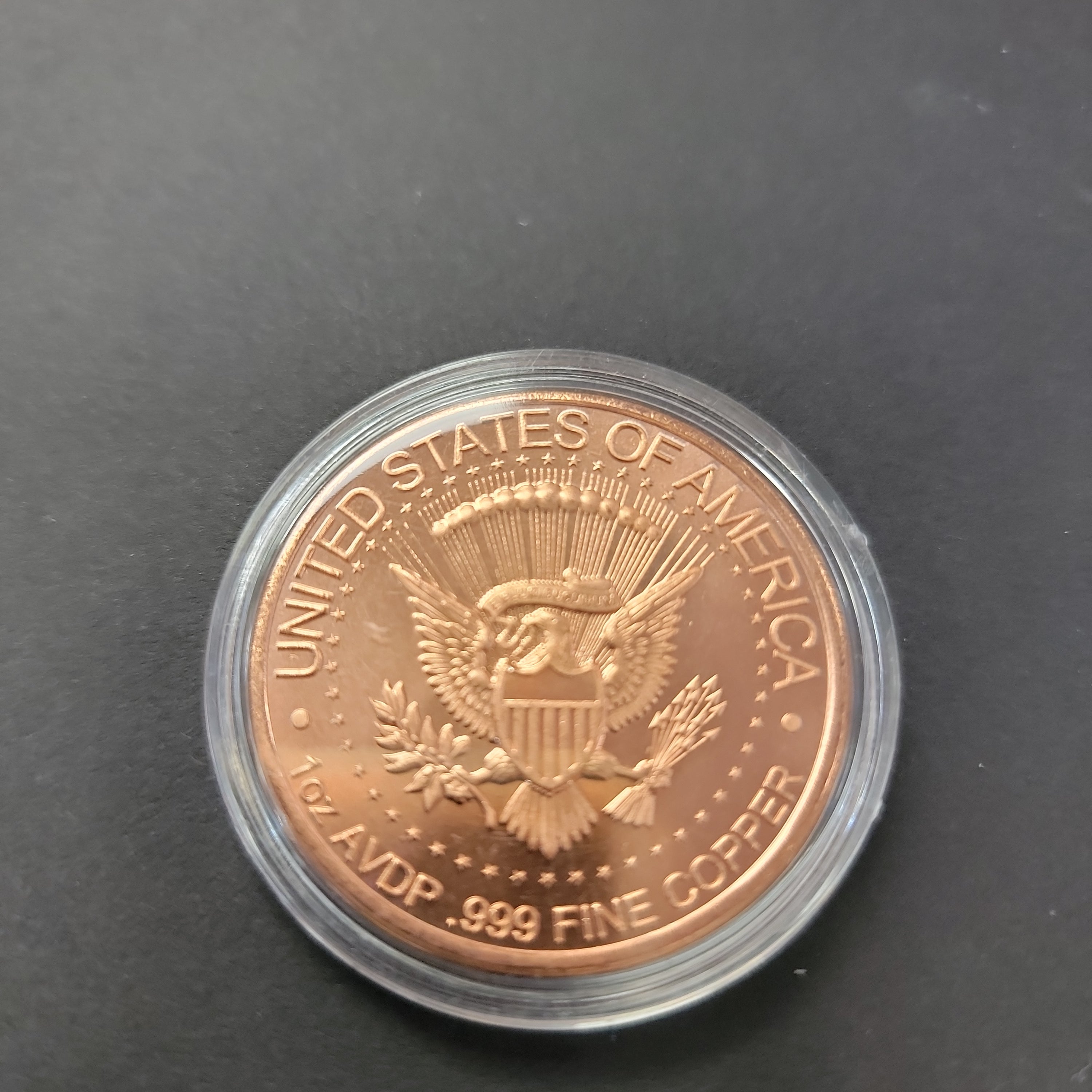 Copper Coin Trumps Wall .999 copper