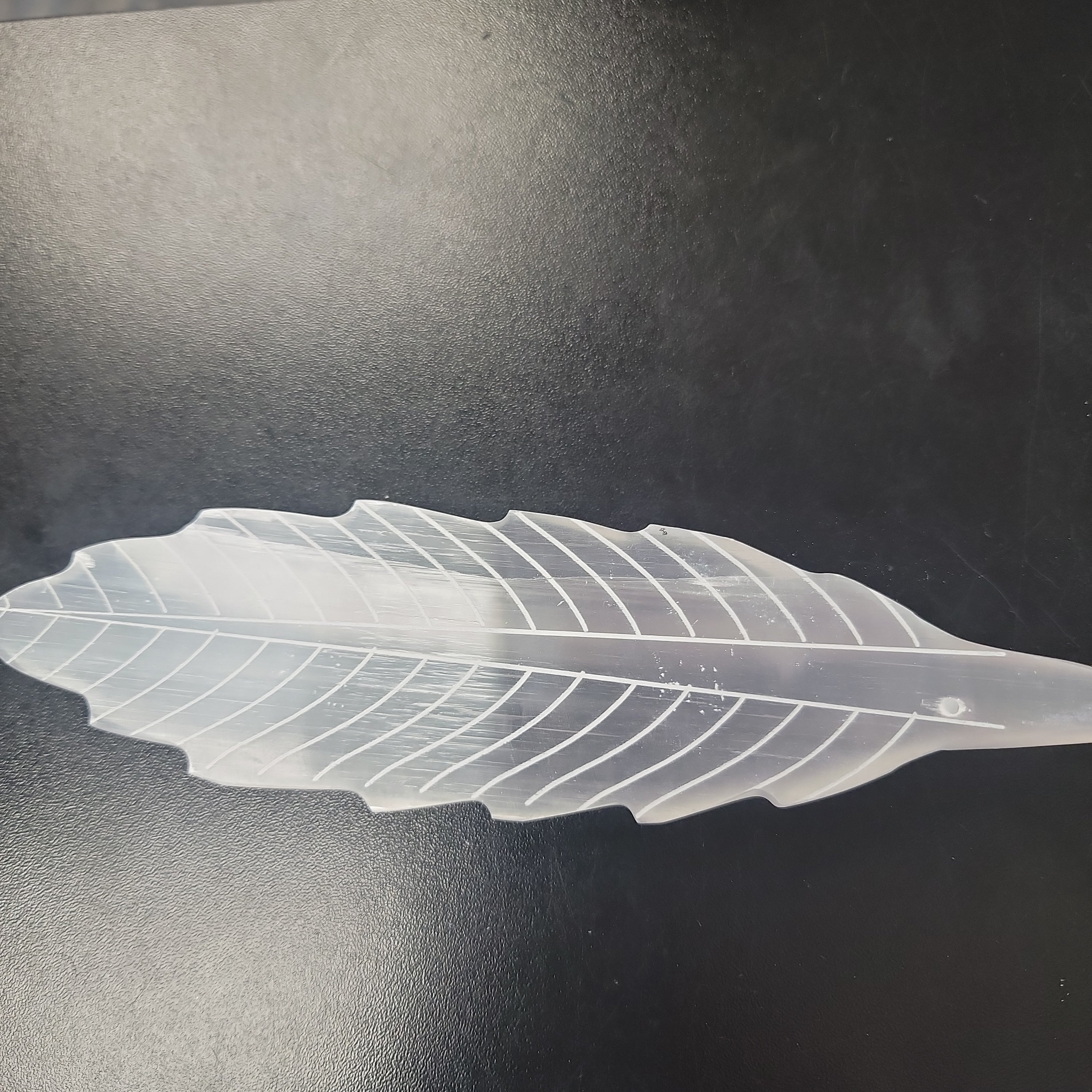 Selenite Incense Feather