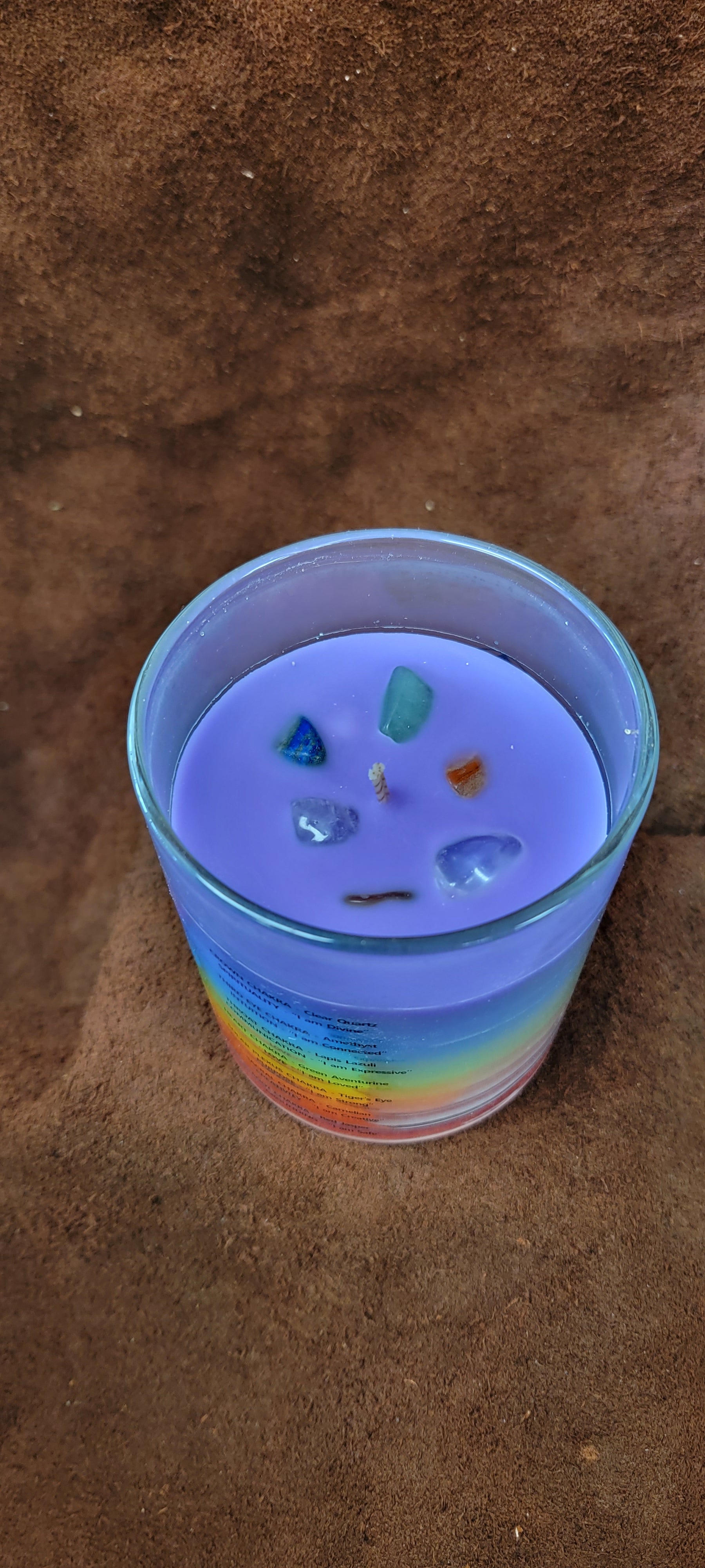 Earth Elements Wellness Chakra Crystal Candle