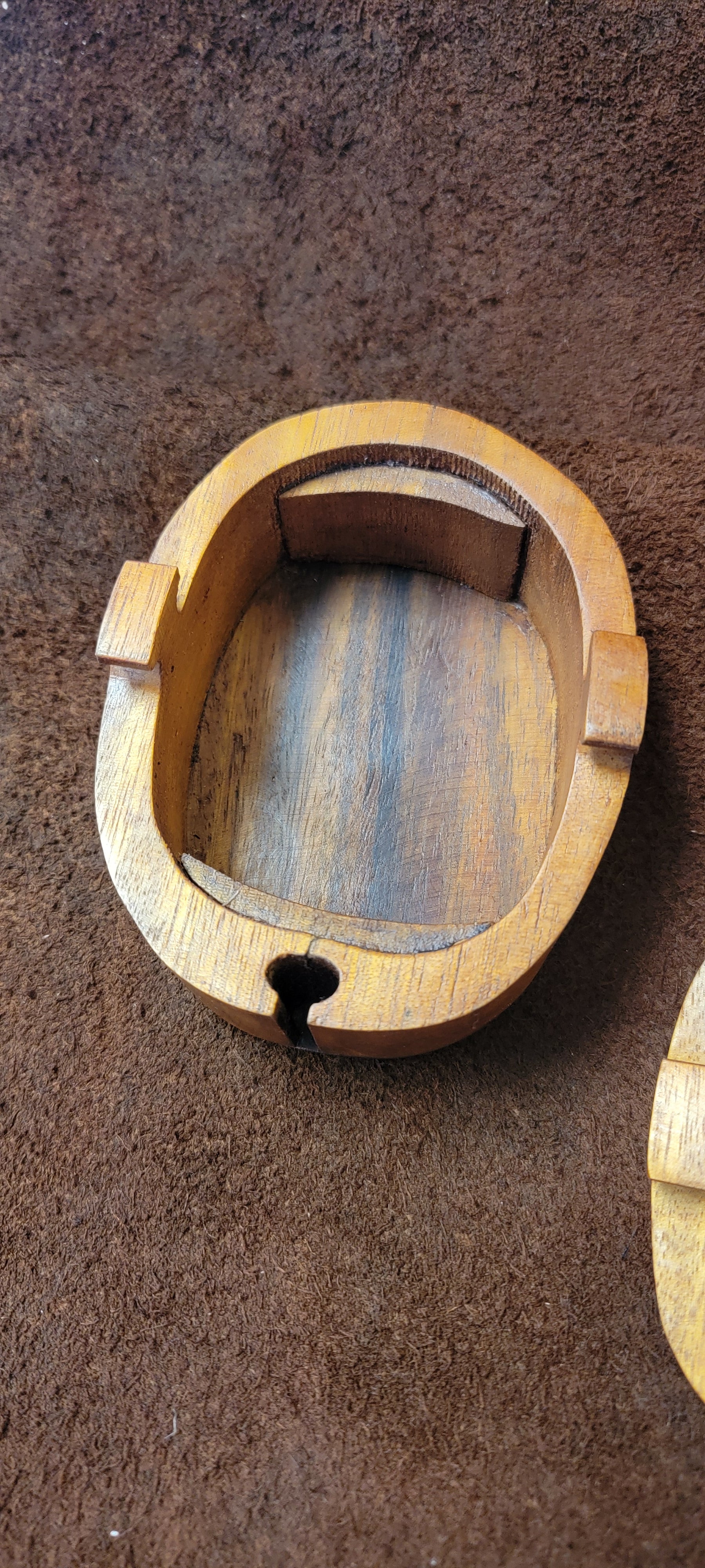 Wooden Carved Puzzle Box Turtle