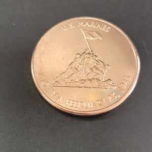 Copper Coin Iwo Jima .999 copper
