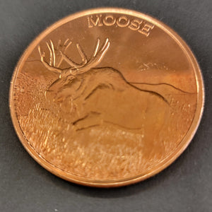 Copper Coin Moose .999 copper