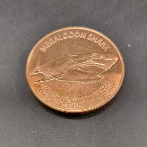 Copper Coin Megalodon Shark .999 copper