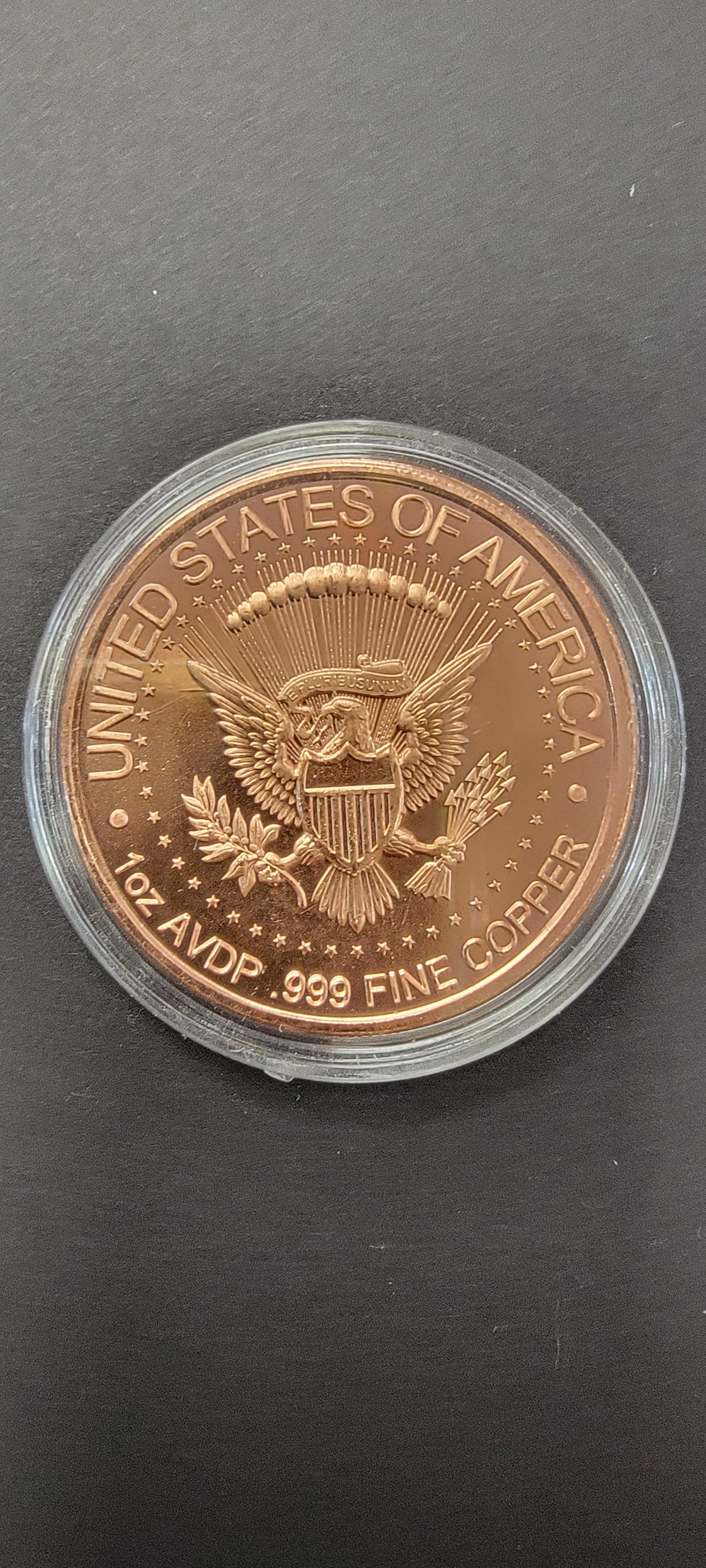 Copper Coin Kennedy .999 copper