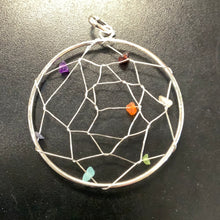 Dream Catcher Pendent Large Silver Color