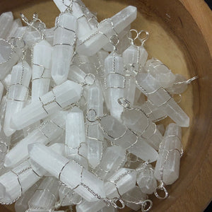 Selenite Pendent