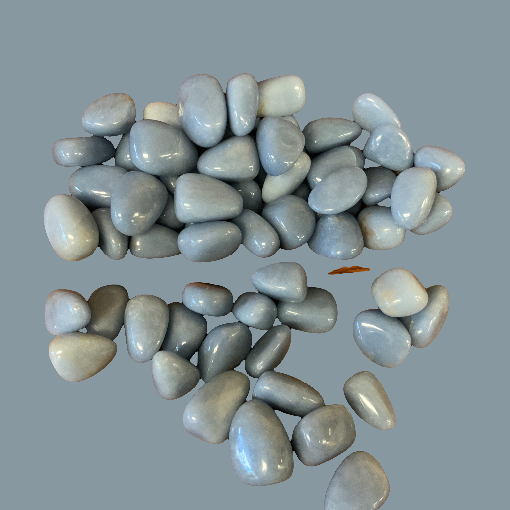 Angelite tumbled stones