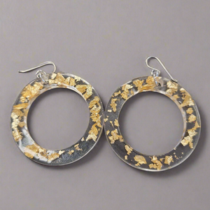 Resin Hoop Earrings by SB