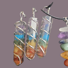 Enhance your spiritual wellness with our Wire Wrapped Chakra Necklace. Handcrafted with precision, this necklace features a stunning wire-wrapped design and a durable chord. Perfect for everyday wear, this necklace will help align and balance your chakras, promoting overall well-being.