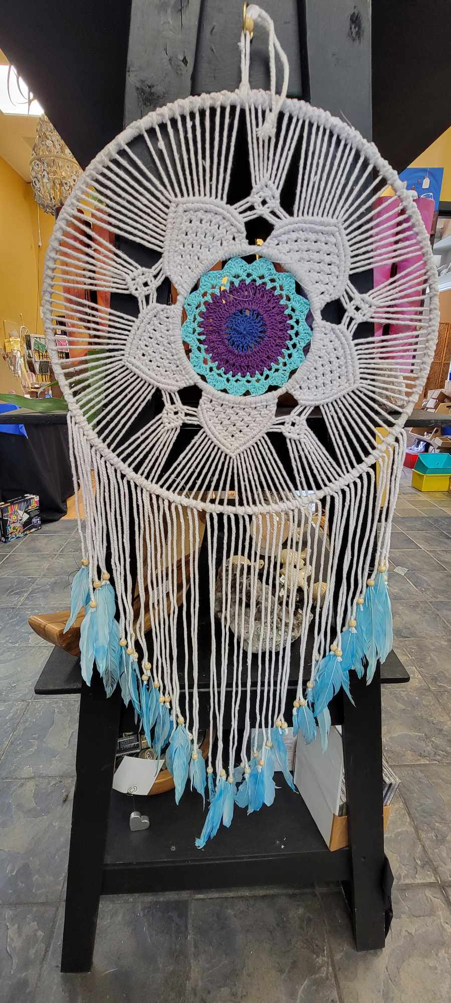 Flower Dream Catcher large