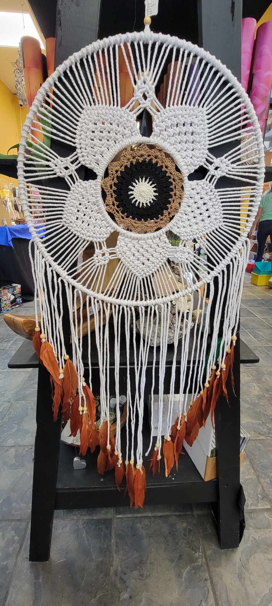 Flower Dream Catcher large