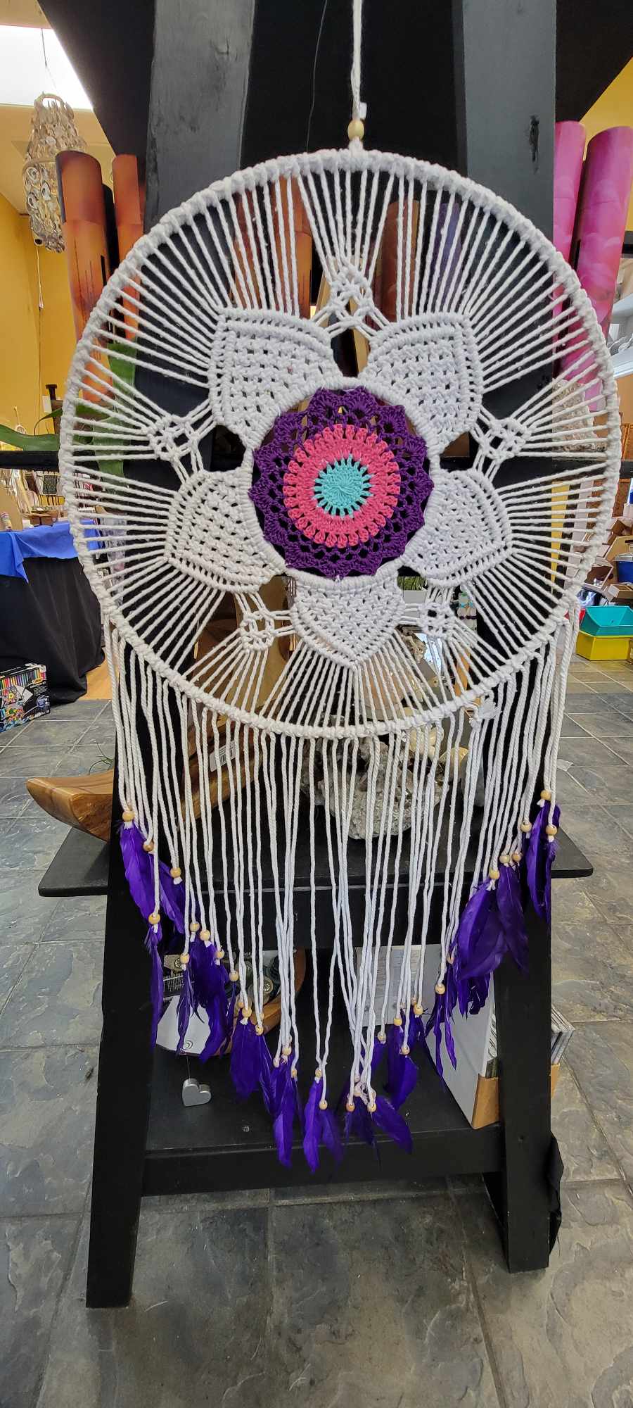 Flower Dream Catcher large