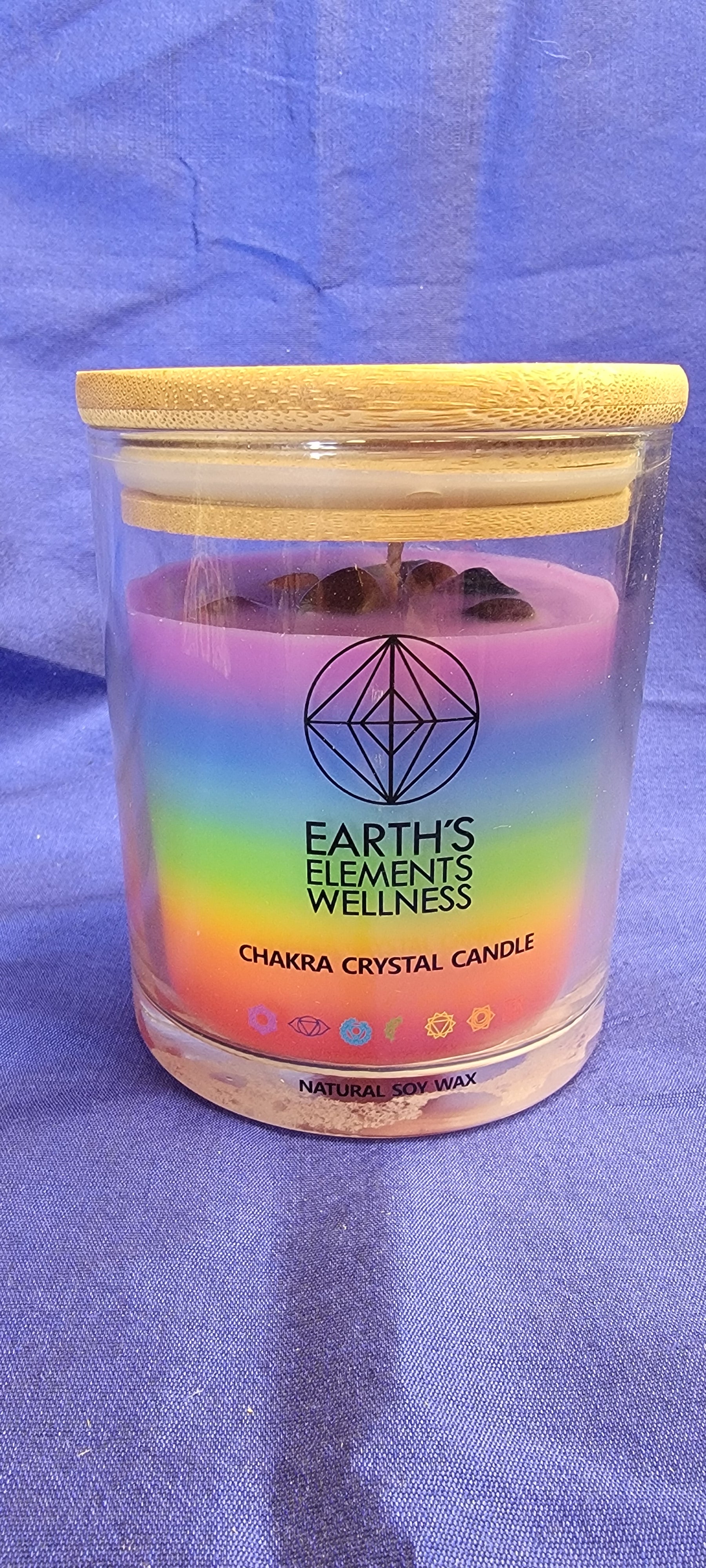 Enhance your meditation practice with our Chakra Crystal Candle. Each candle is carefully crafted with gemstones representing the chakras, promoting balance and alignment within the body. Connect with your inner calm and unlock the power of these ancient energy centers.