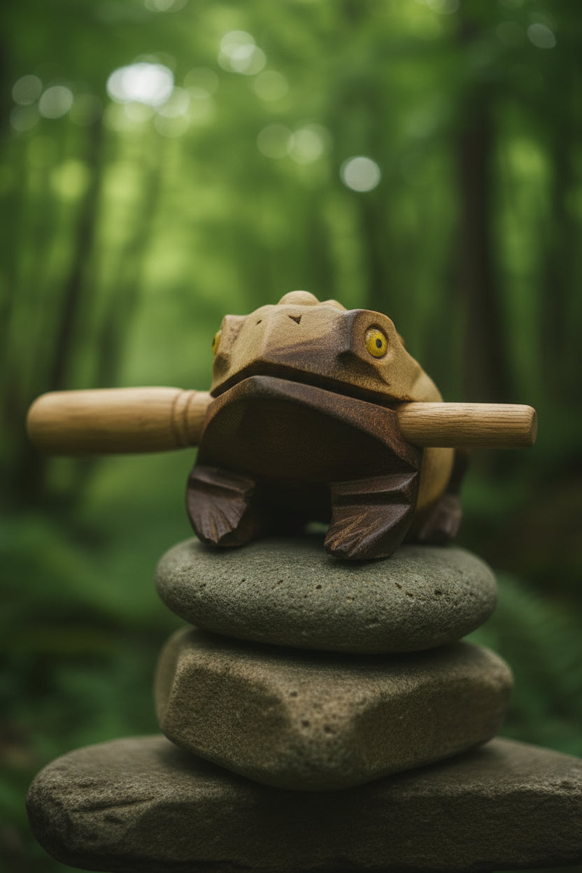 Percussion Frog with stick