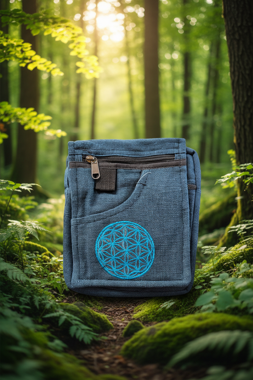Passport Bag Blue medallion