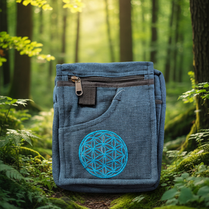 Passport Bag Blue medallion