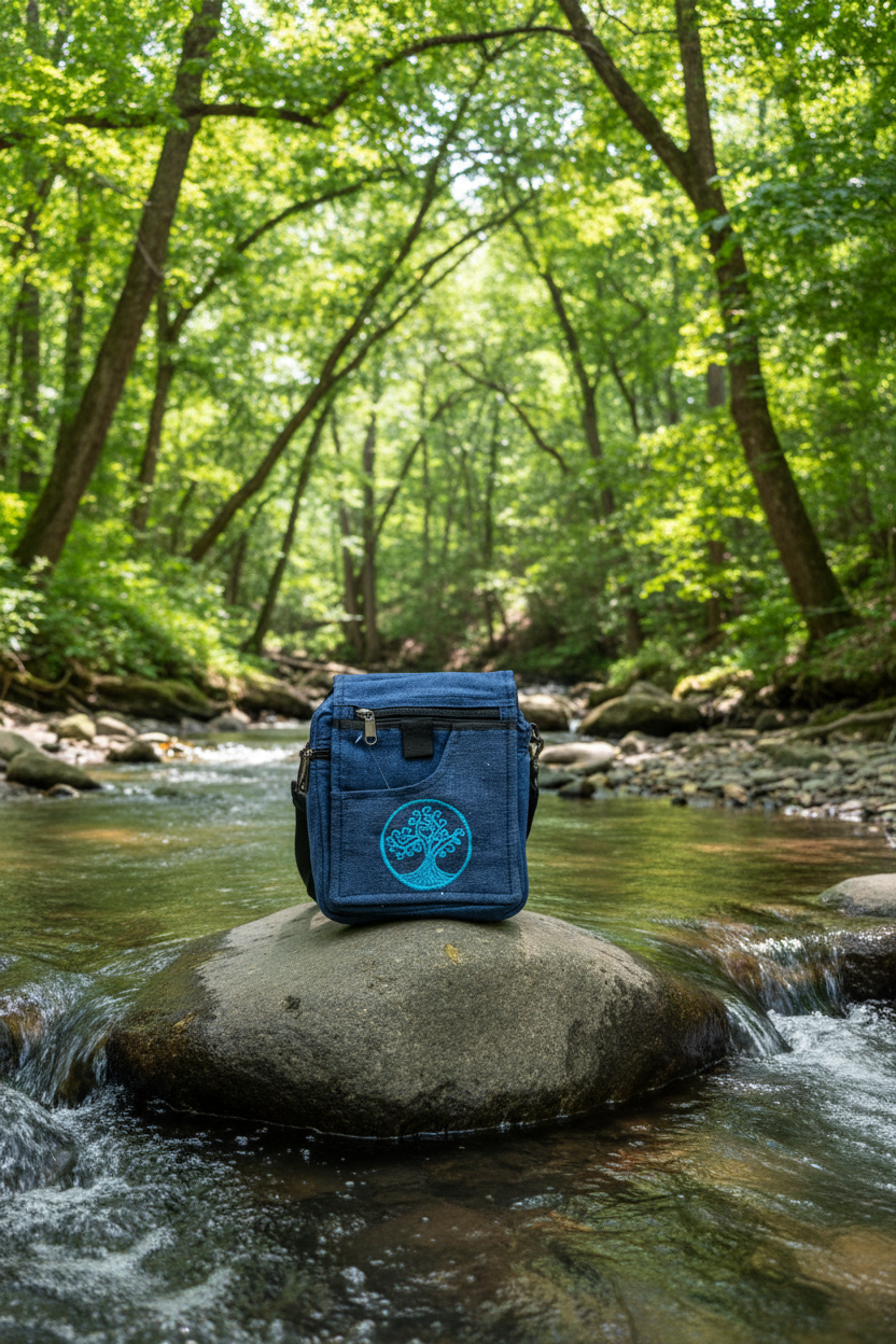 Passport Bag Blue Tree of Life
