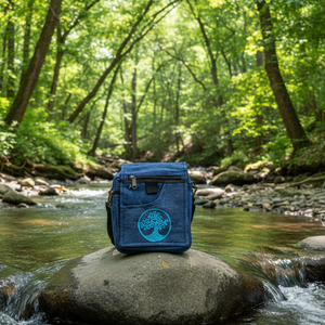 Passport Bag Blue Tree of Life