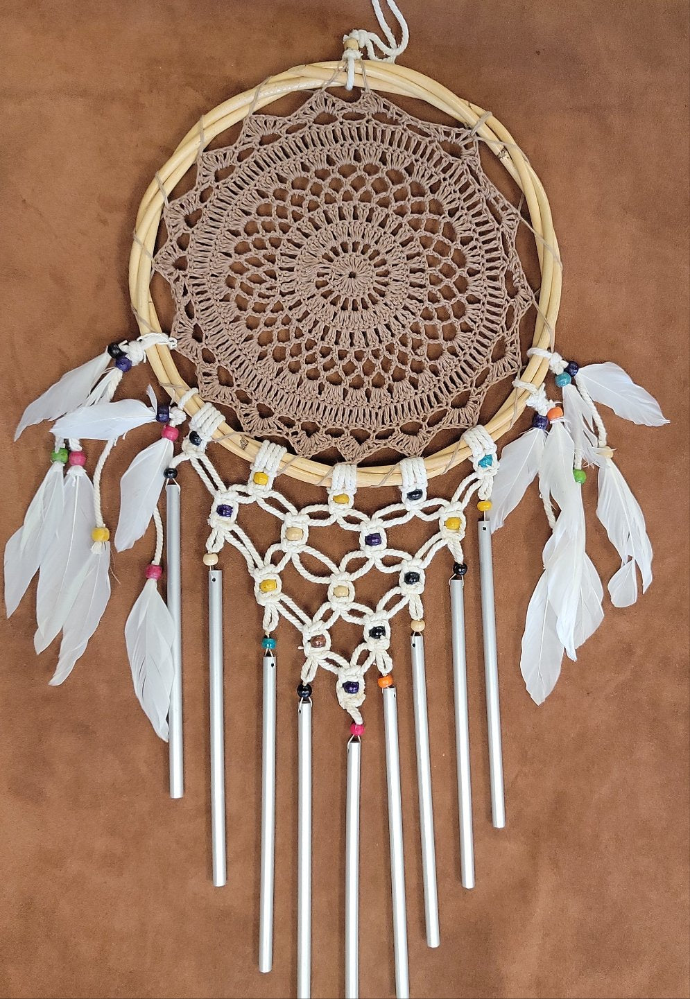 Crochet Dreamcatcher LGT BRWN