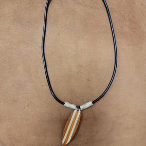 Wooden Surfboard Necklace