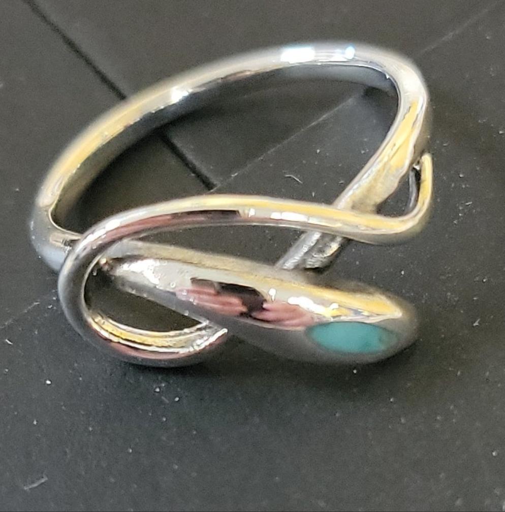 Snake Turq. Ring size 8