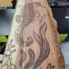 Wood Burning Art Seahorse