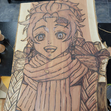 Wood Burning Tanjiro Kamado