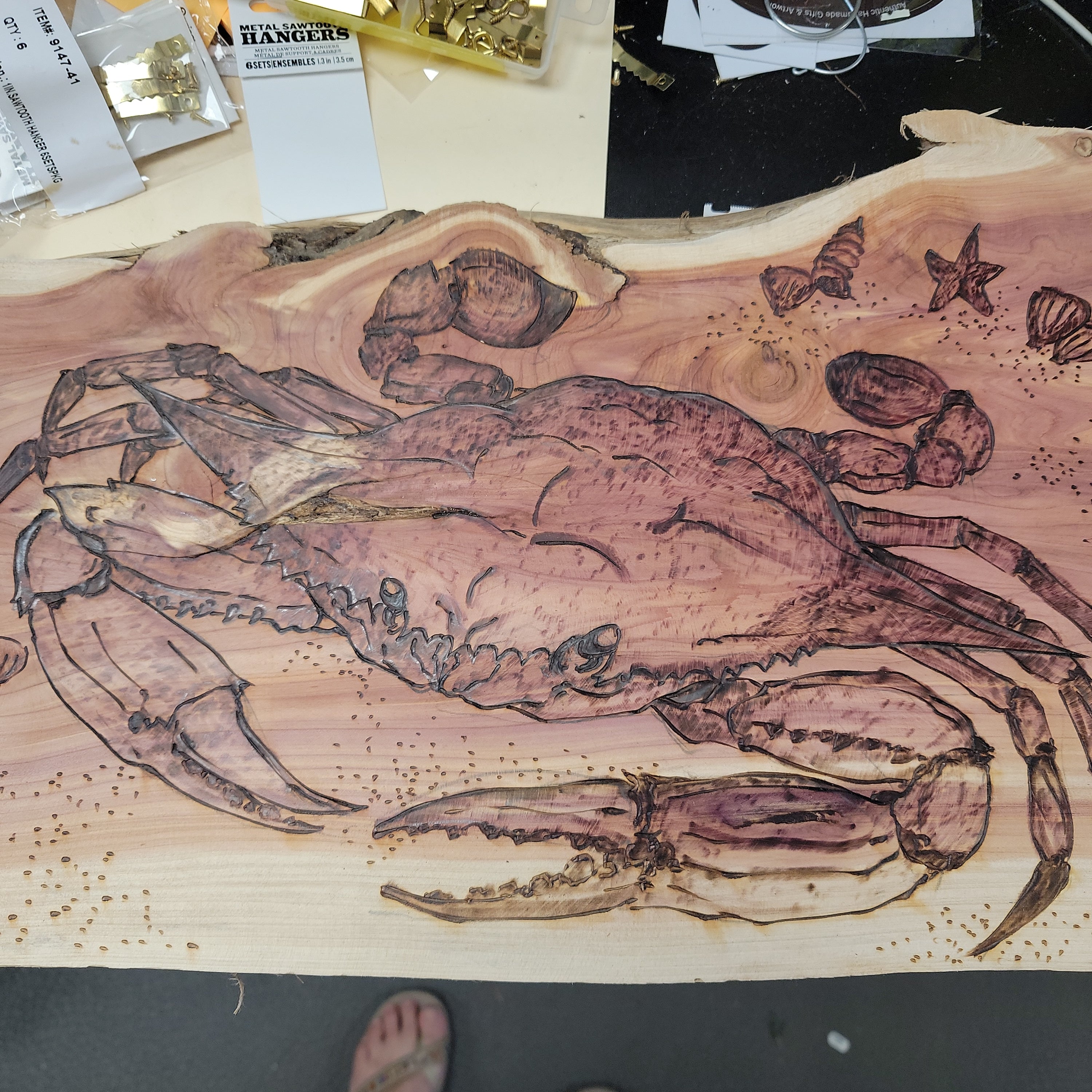 Woodburning Crab