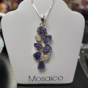 Rough Tanzanite/Rainbow Moonstone