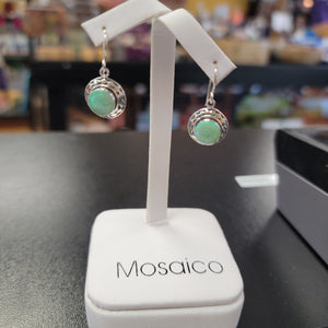 Sterling Silver Opal Earrings