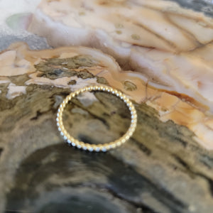 Dot Band Silver Ring size 7