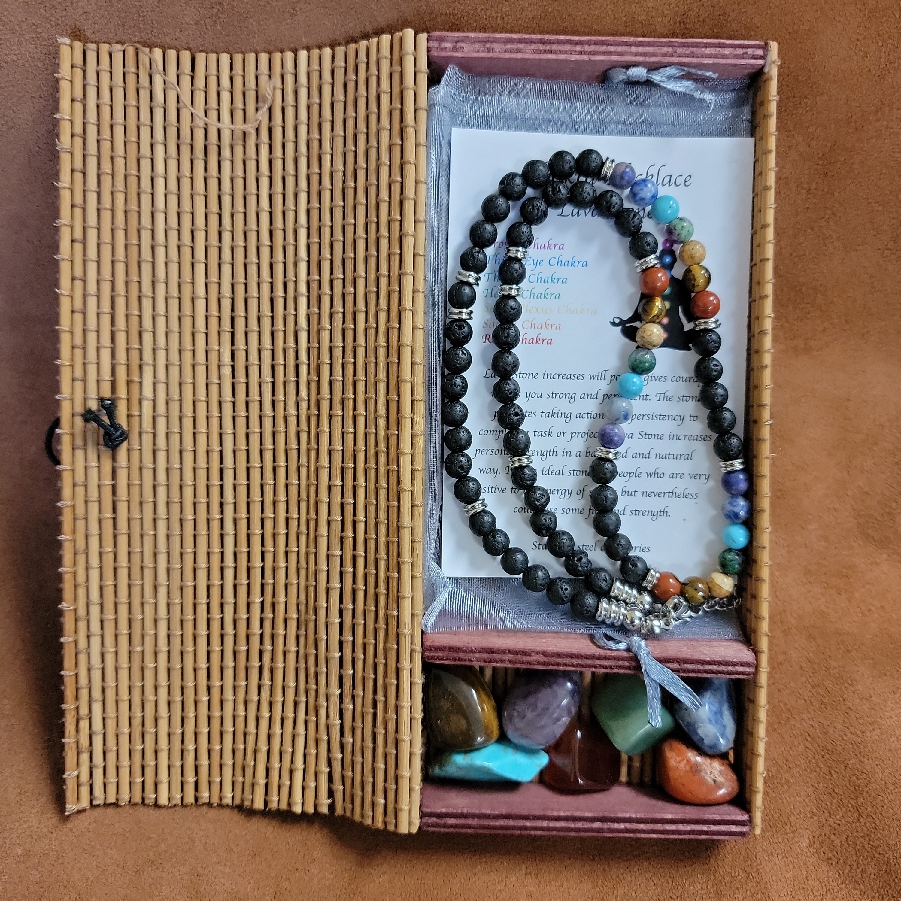 Chakra Necklace including Stones