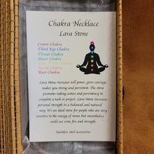 Chakra Necklace including Stones