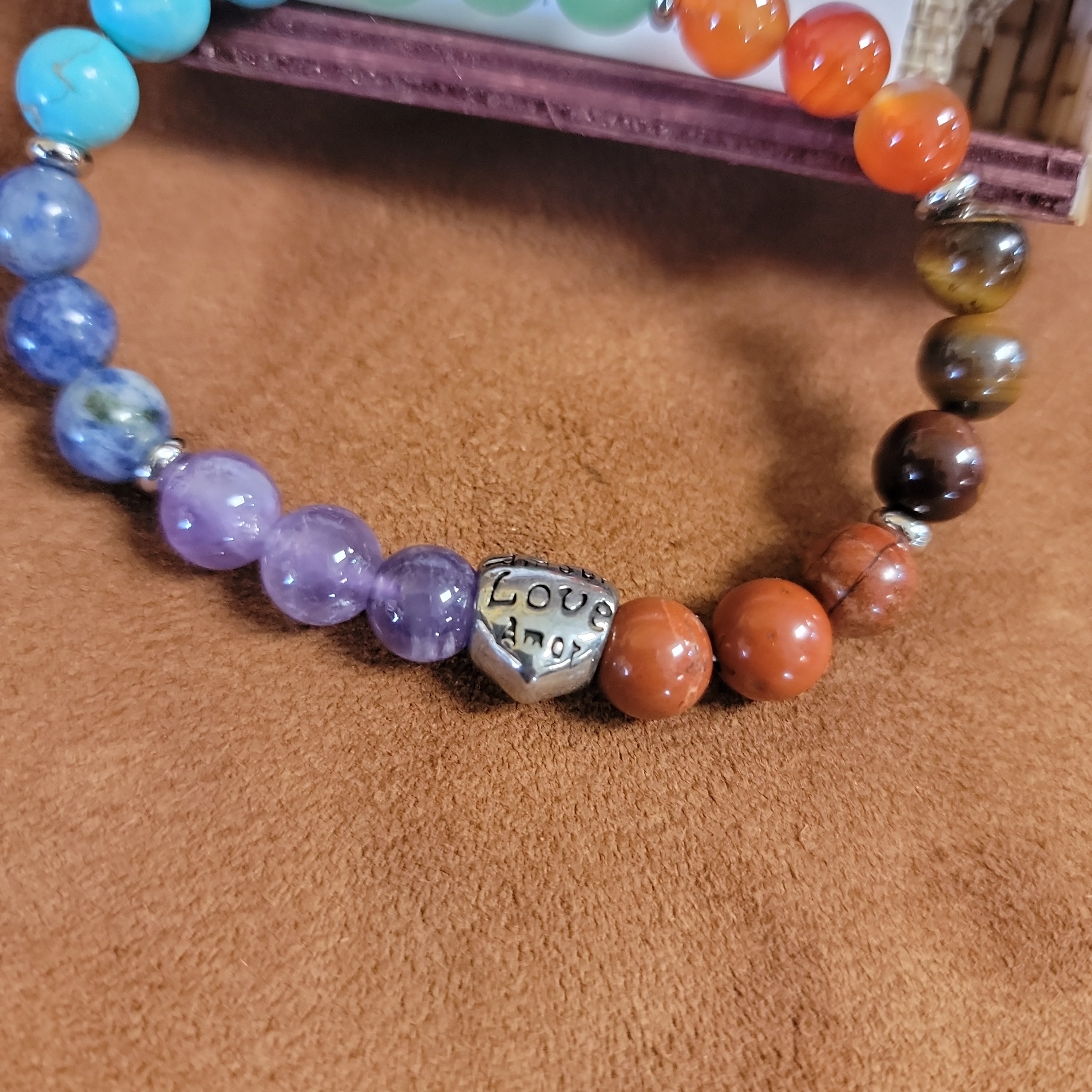 Chakra Bravelet with Stones and Case