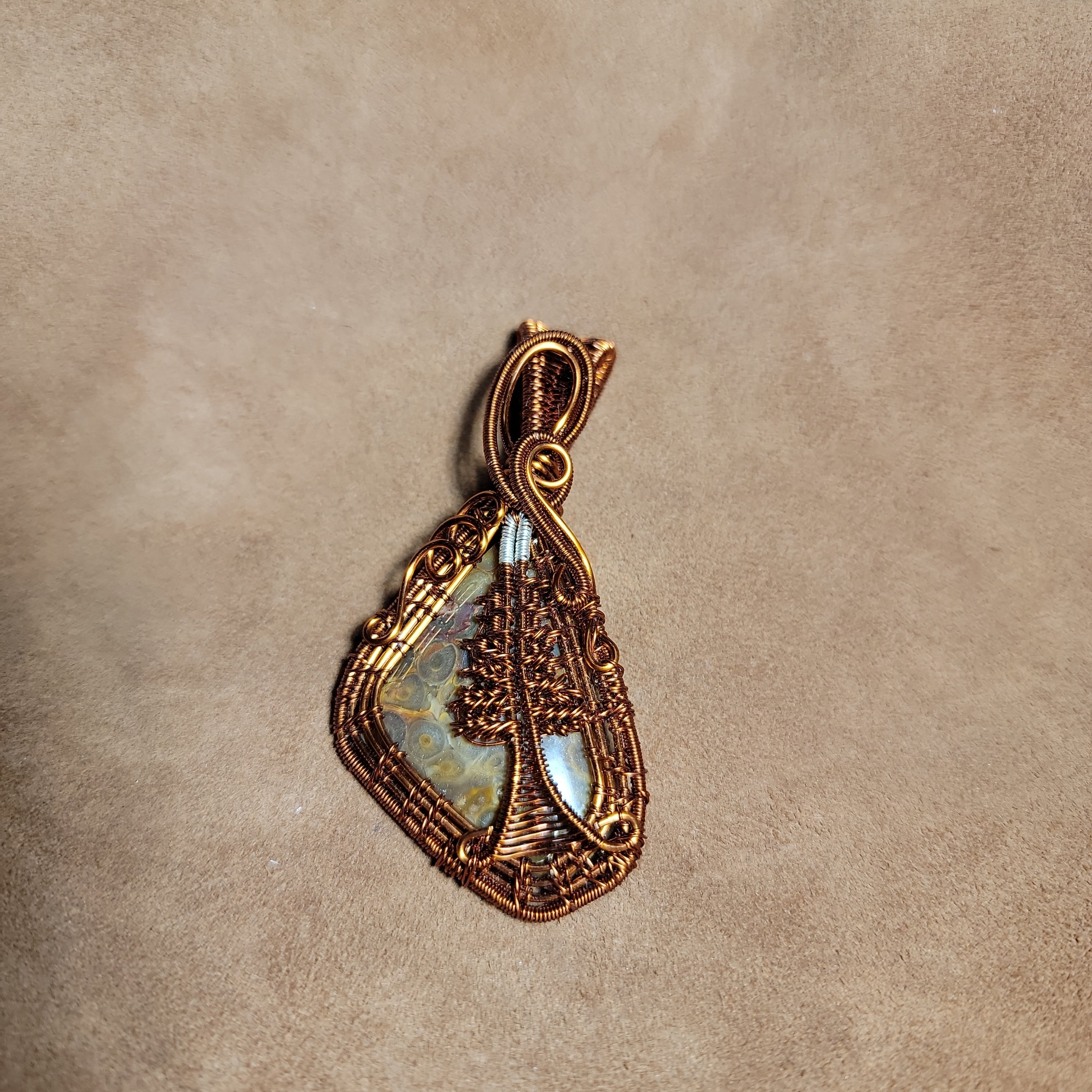 Wire Wrapped Copper Pendents