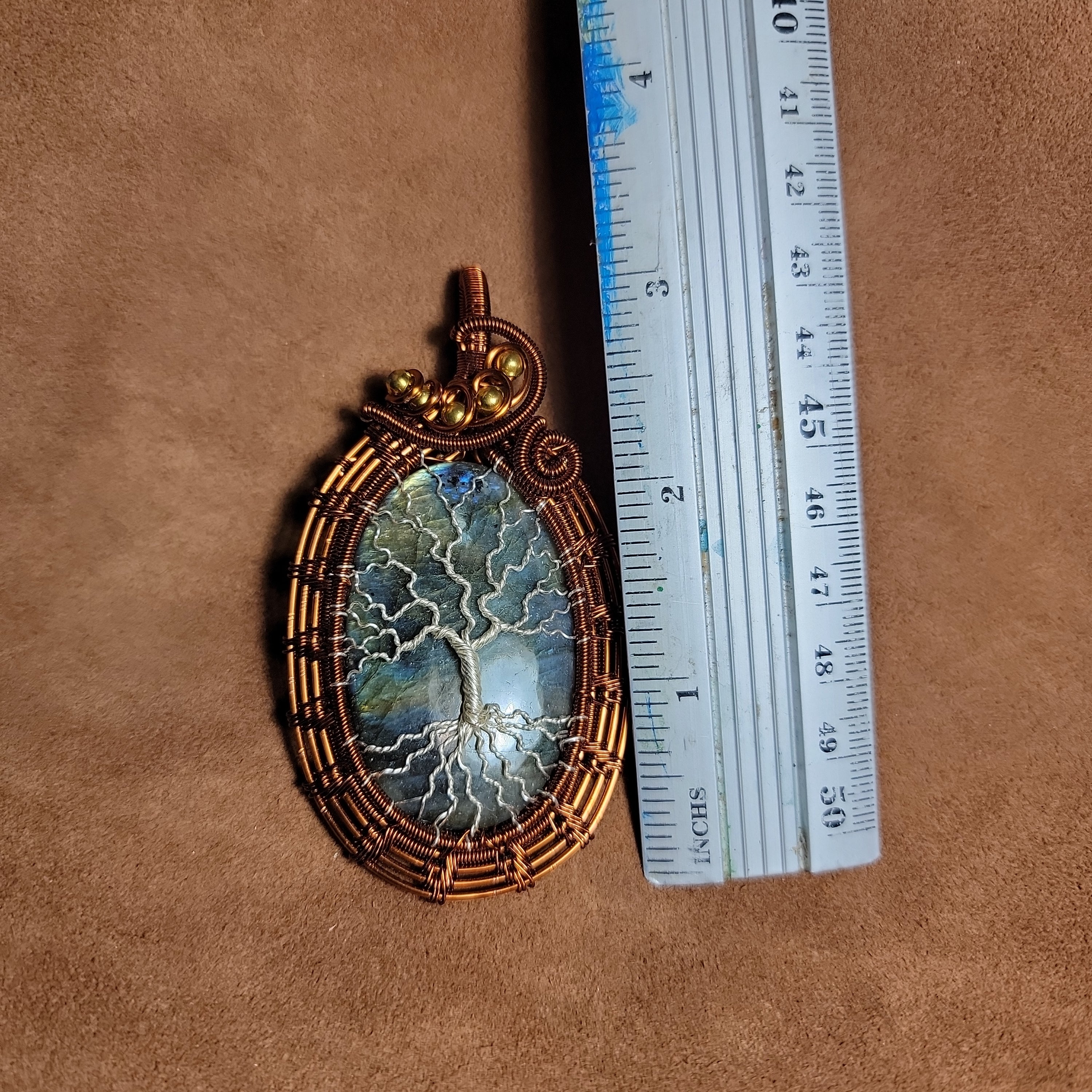 Wire Wrapped Copper Pendents