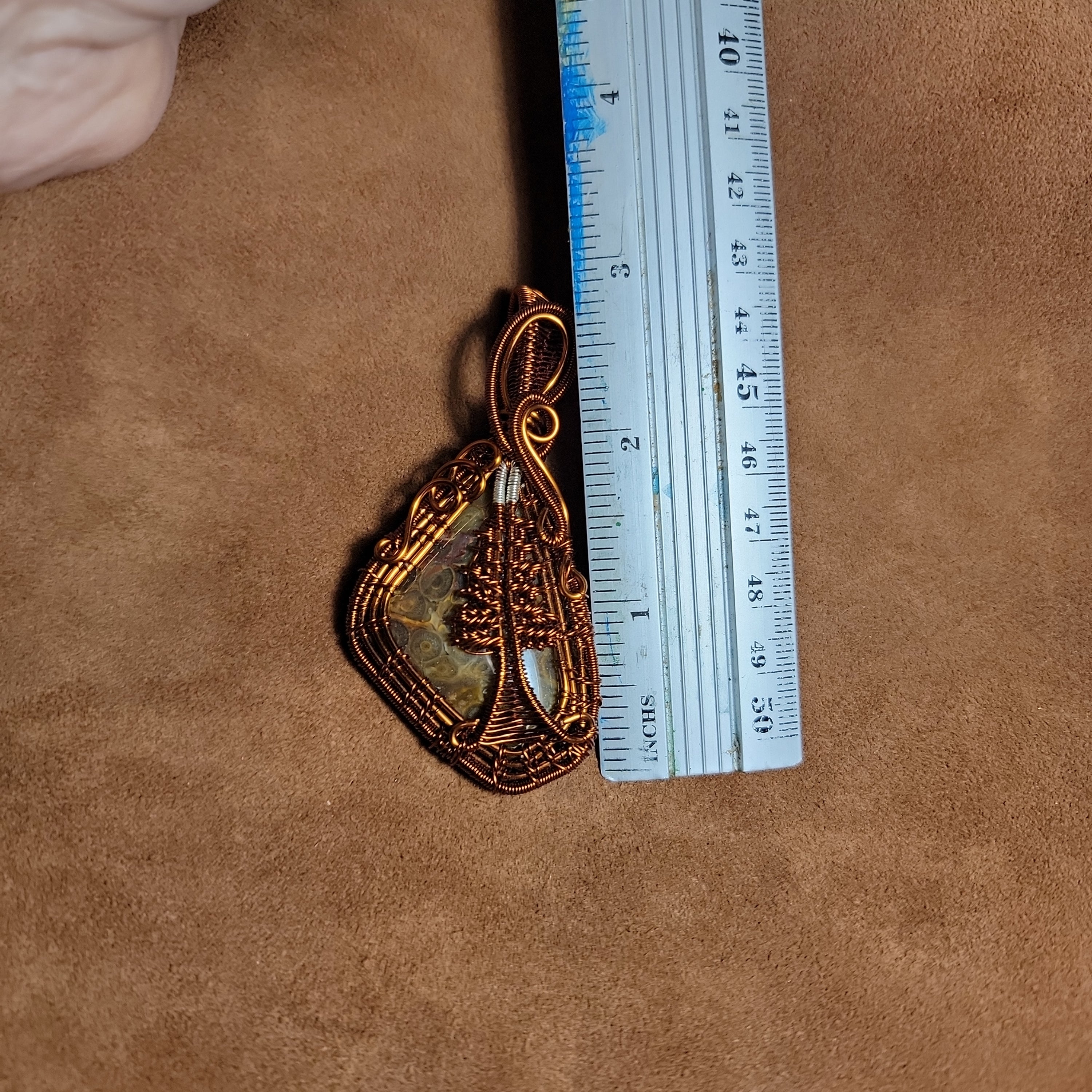 Wire Wrapped Copper Pendents