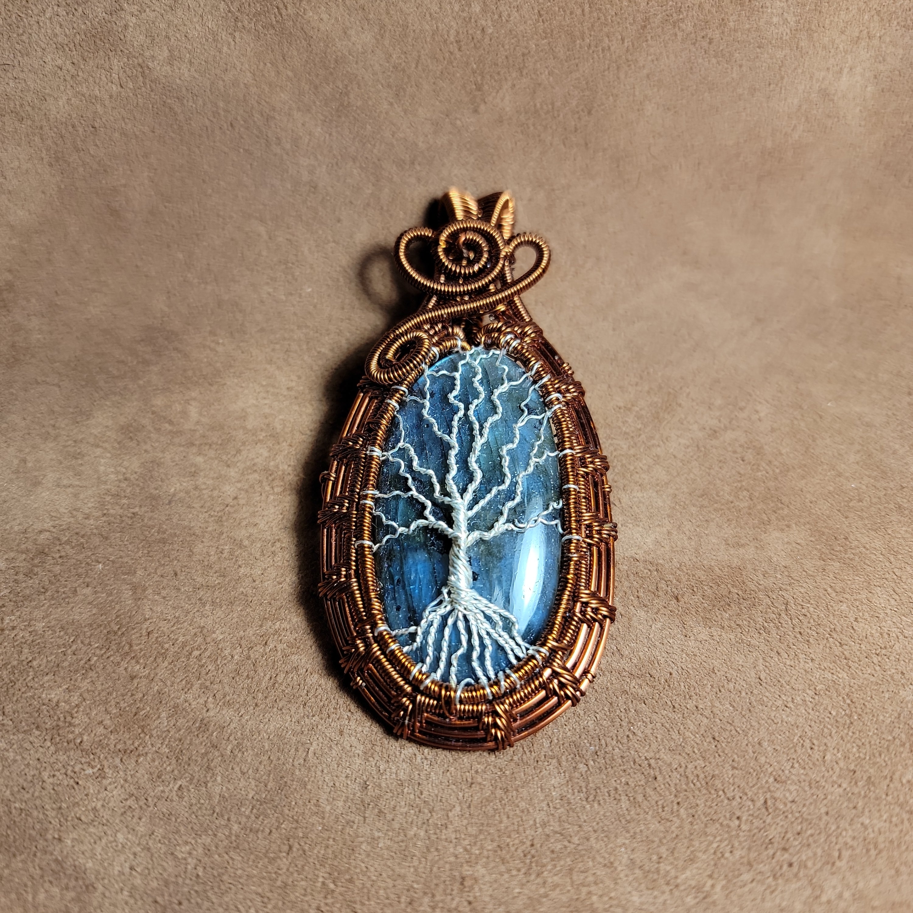 Wire Wrapped Handmade Pendents with Labradorite Stones