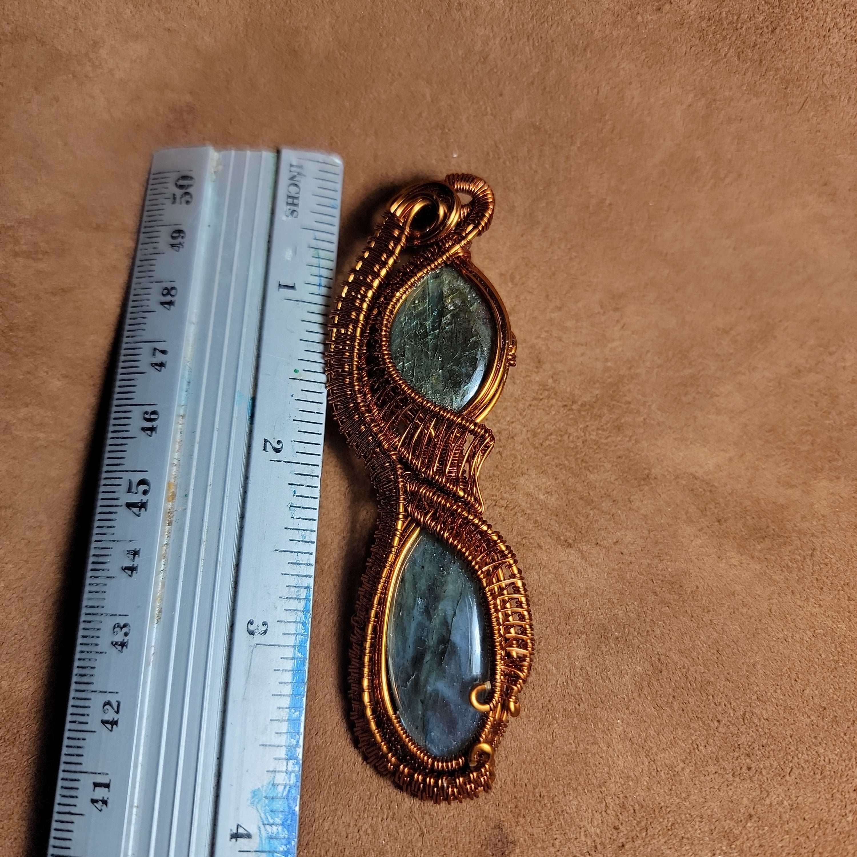 Wire Wrapped Handmade Pendents with Labradorite Stones