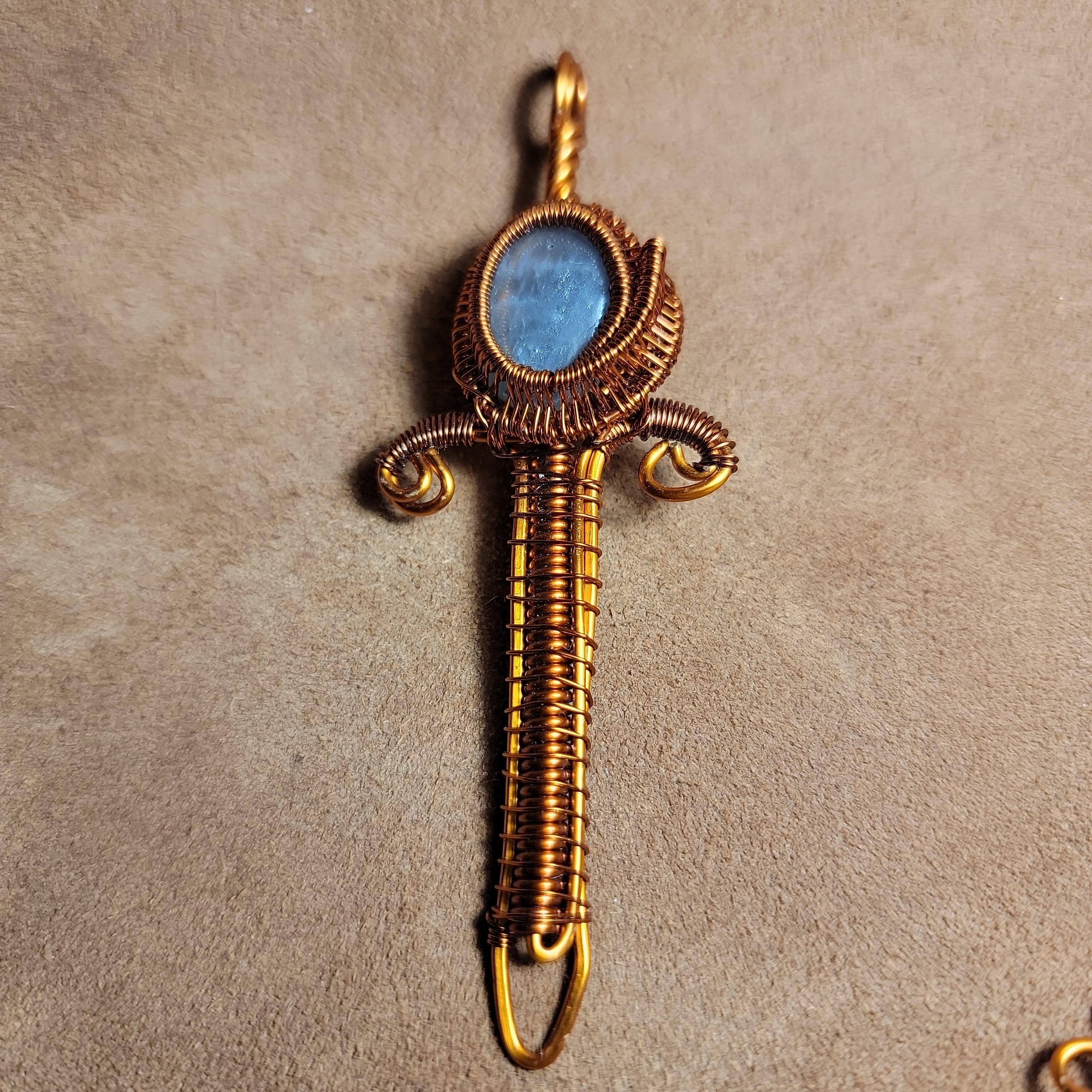 Wire Wrapped Copper Pendents