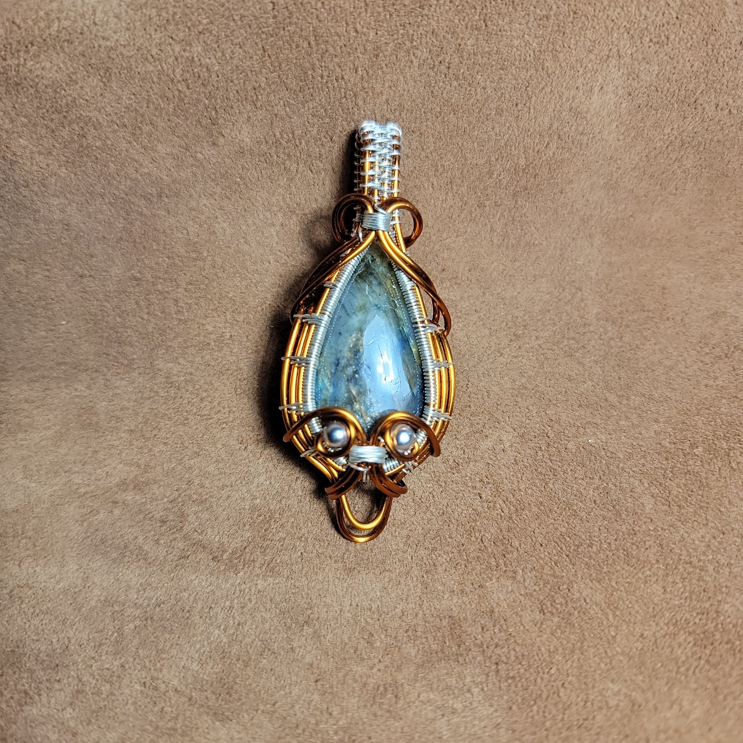 Wire Wrapped Copper Pendents