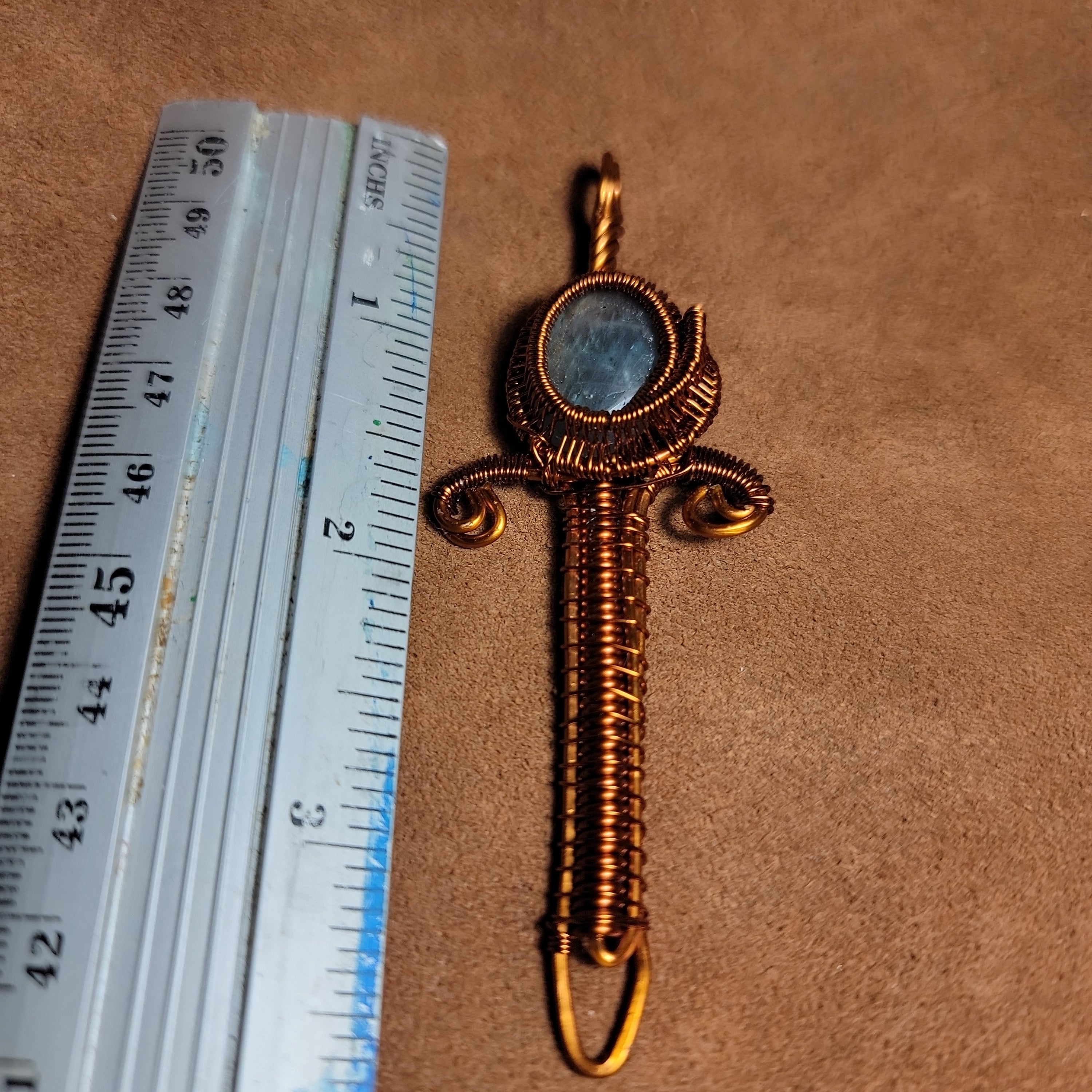 Wire Wrapped Copper Pendents