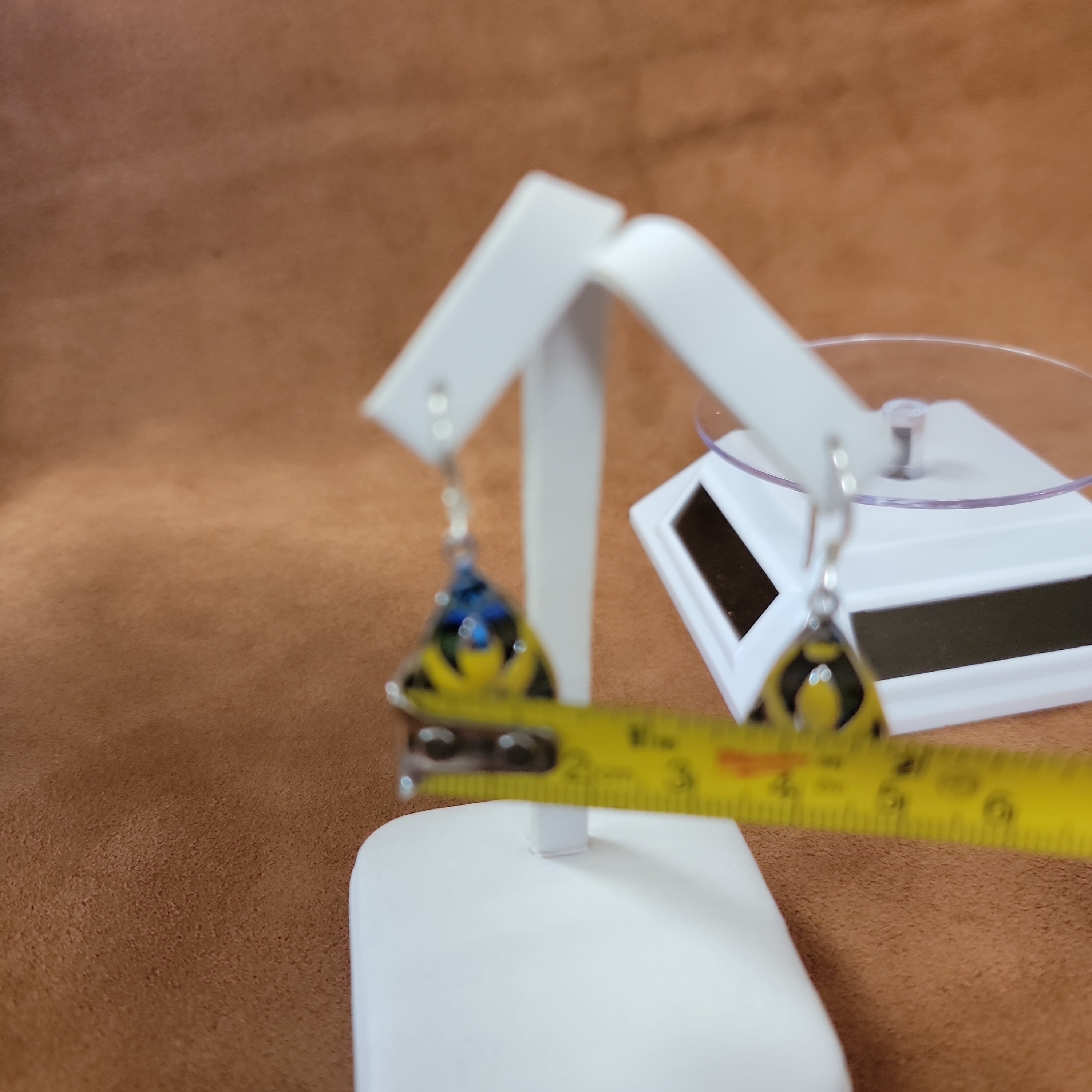 Vera Wolf Sterling Silver Earrings Abalone