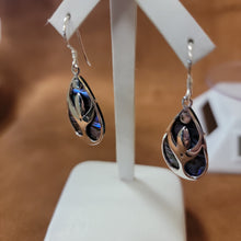 Vera Wolf Sterling Silver Earrings Abalone